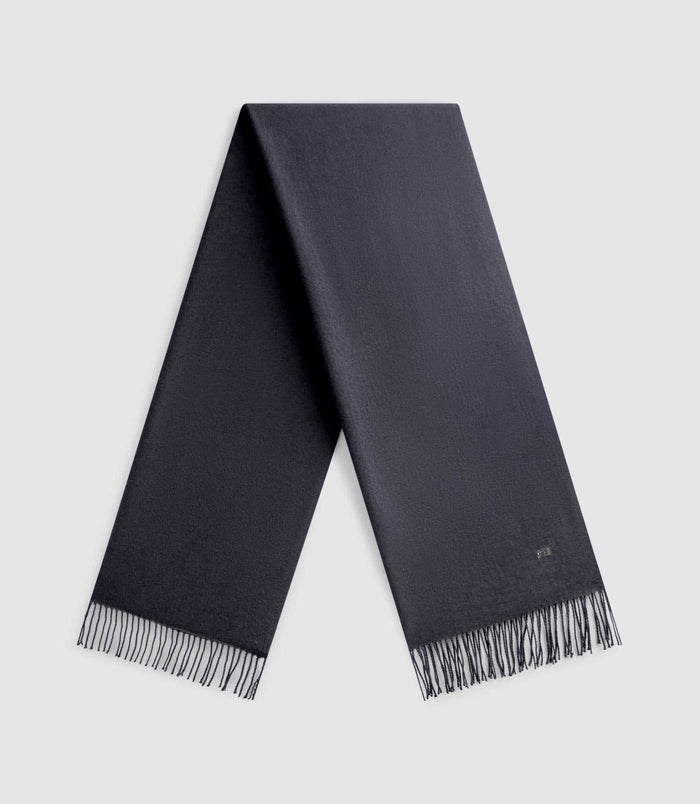 Izac Echarpe Unie à Franges Marine AURORE