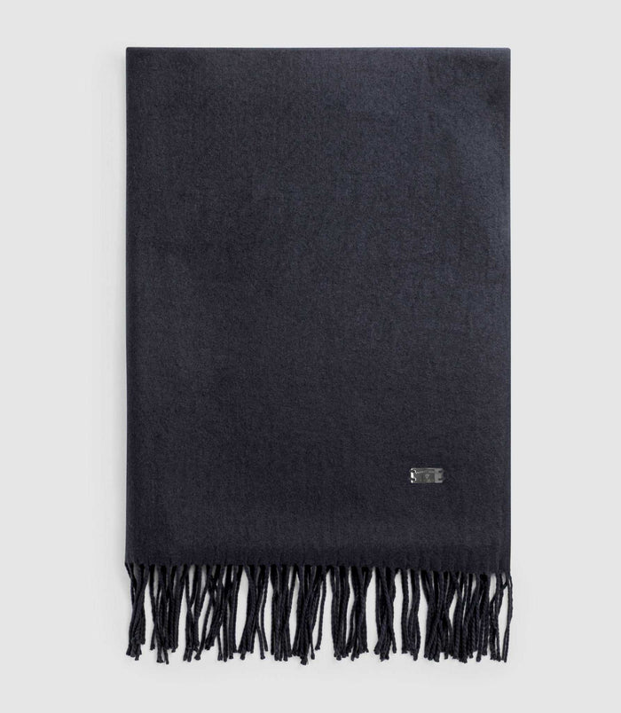 izac Echarpe unie à franges marine AURORE