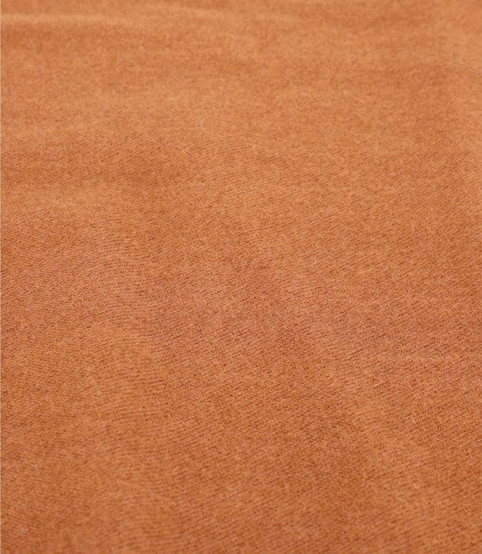 Izac Echarpe Unie Avec Franges Camel