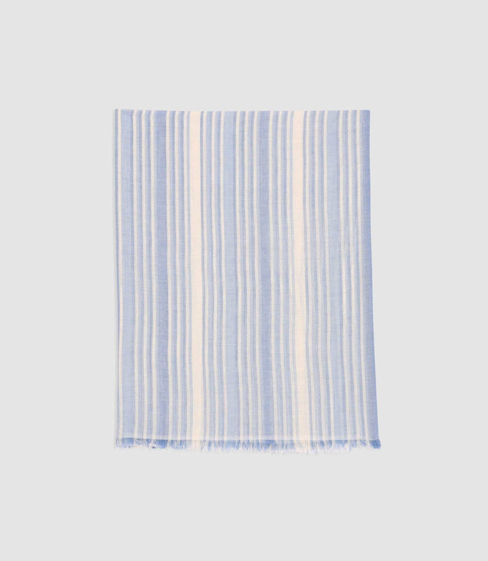 Izac Écharpes à Rayures Bleu Et Blanc XEVER