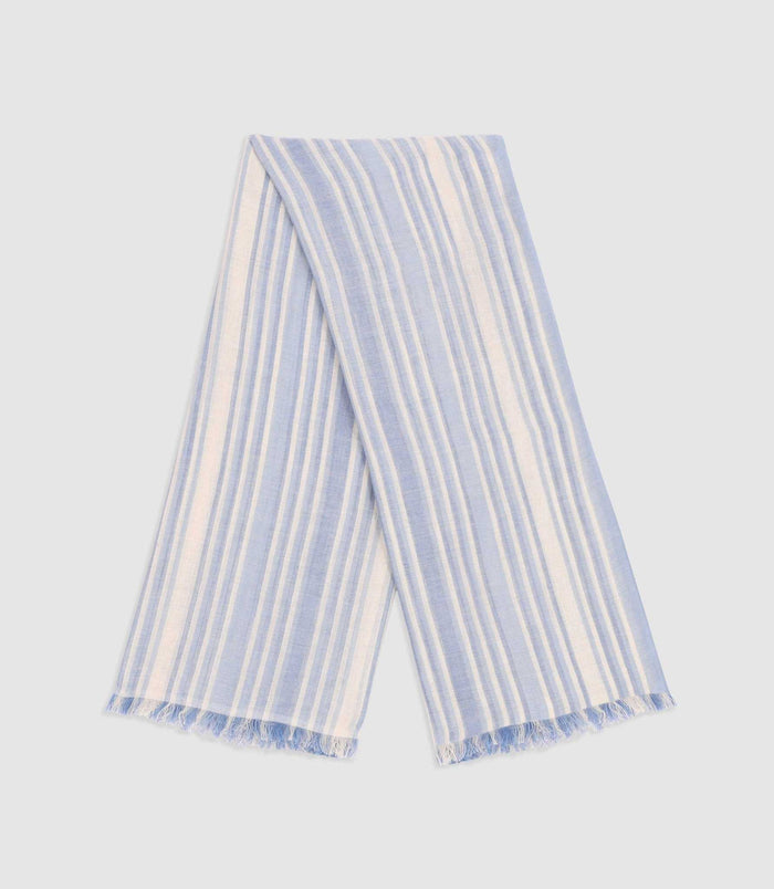Izac Écharpes à Rayures Bleu Et Blanc XEVER