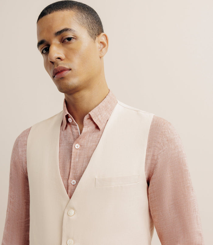 Izac Gilet 100% Lin Pêche