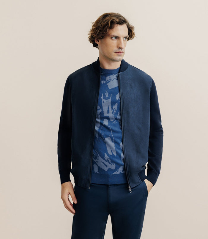 izac Gilet bi matière marine