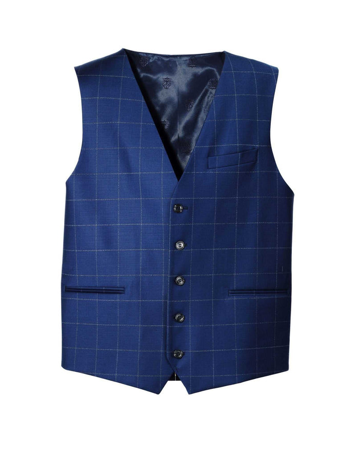 izac Gilet carreaux-fenêtre bleu "Xfrozen"
