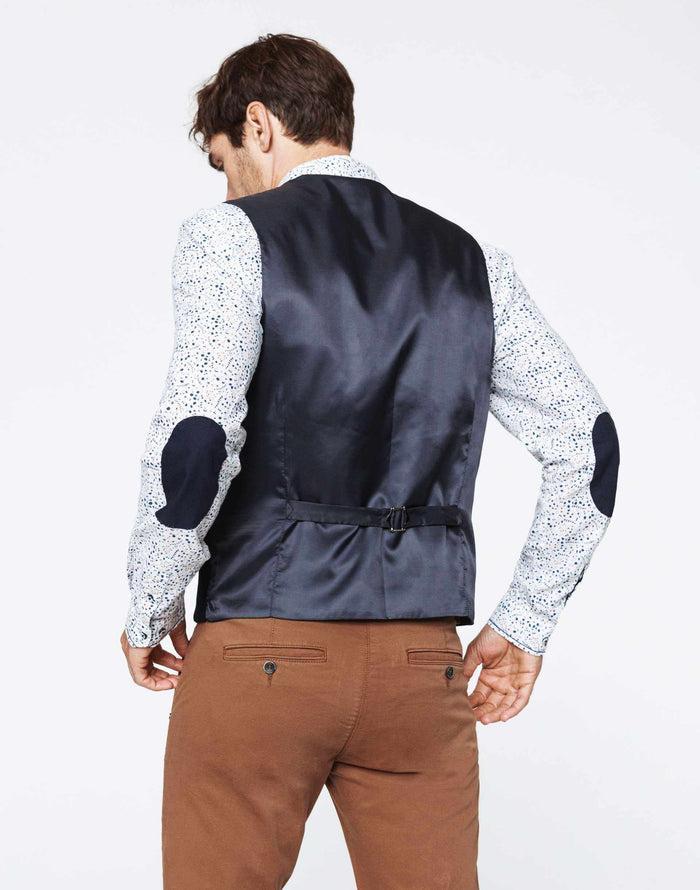 Izac Gilet Casual Bleu