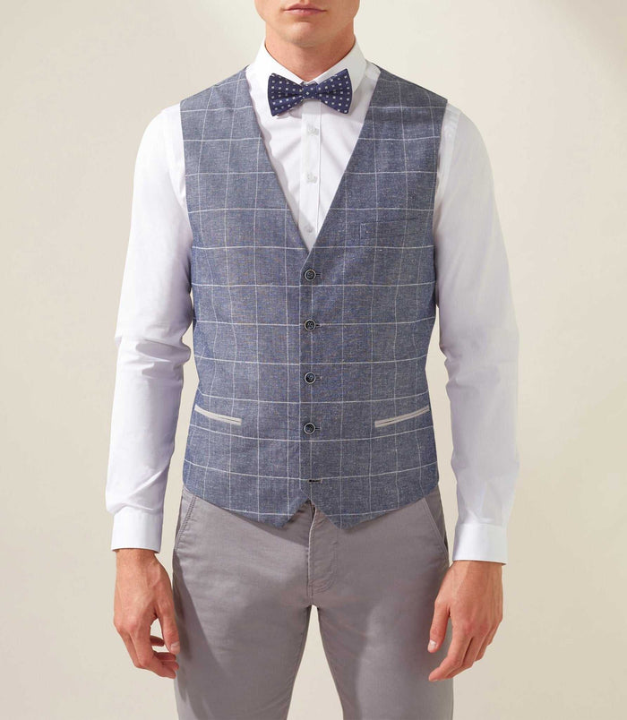 Izac Gilet Casual Bleu "Levasion"