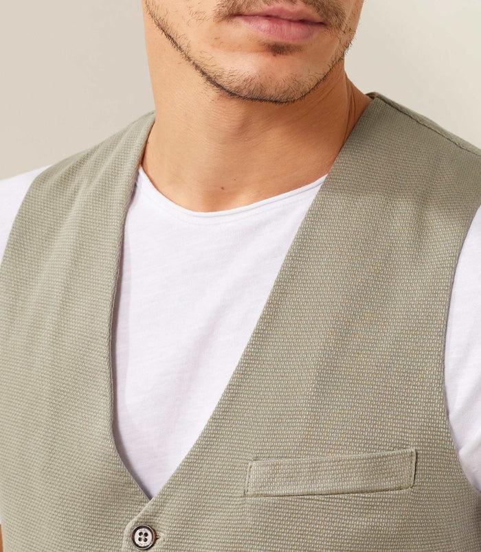 Izac Gilet Casual Kaki "Quideal"