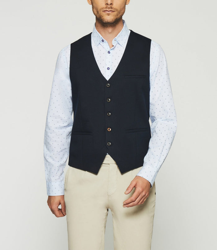 Izac Gilet Casual Marine