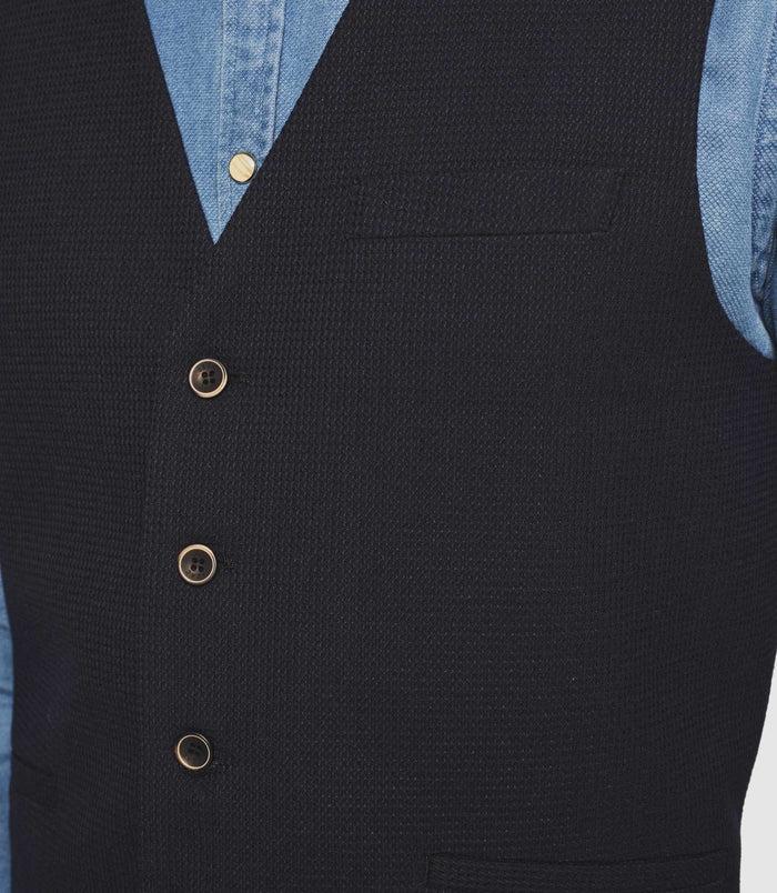 Izac Gilet Casual Marine "Jimage"