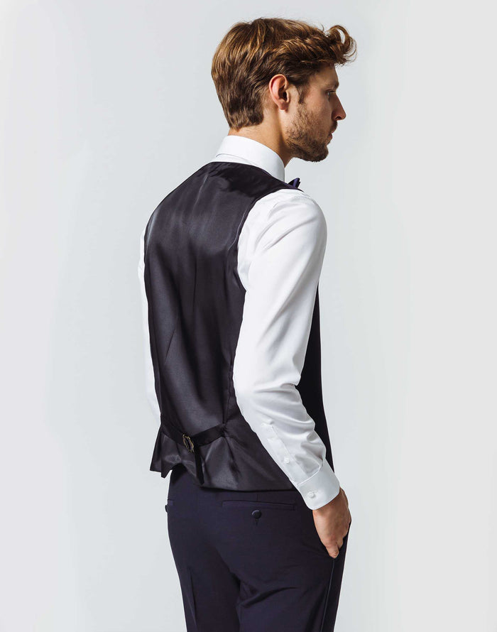 Izac Gilet Cérémonie Echancré Bleu