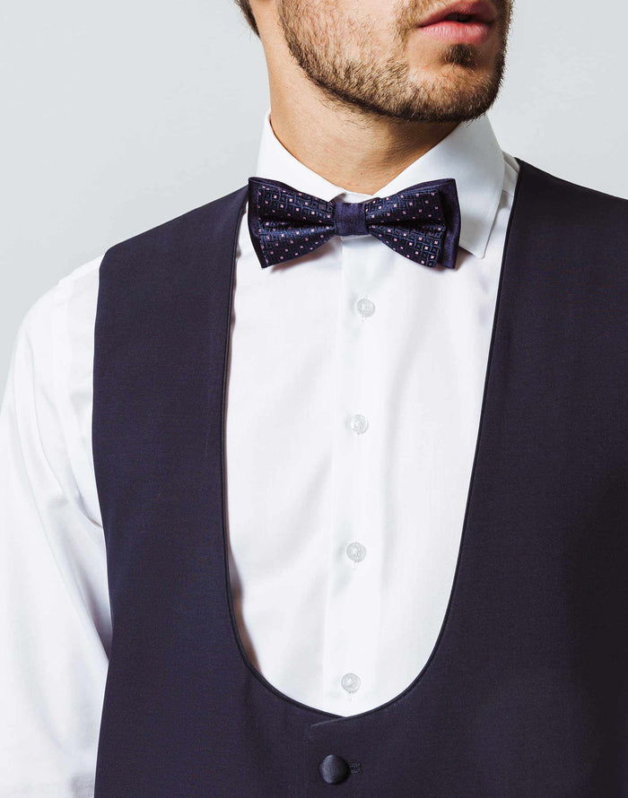 izac Gilet Cérémonie Echancré bleu