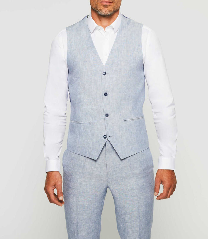 izac Gilet de cérémonie bleu ciel "Jcieloc"