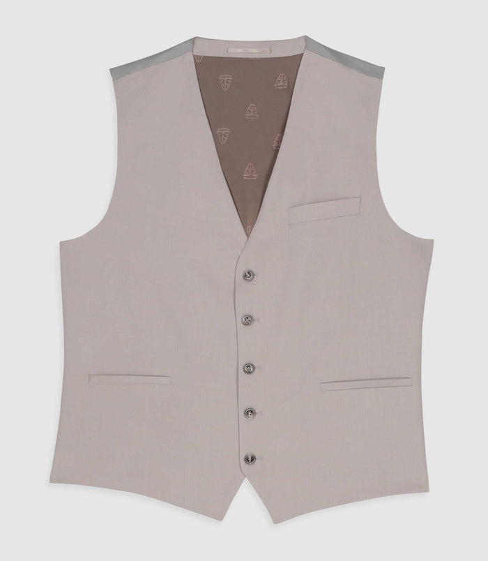 izac Gilet de costume beige mastic JFAKI