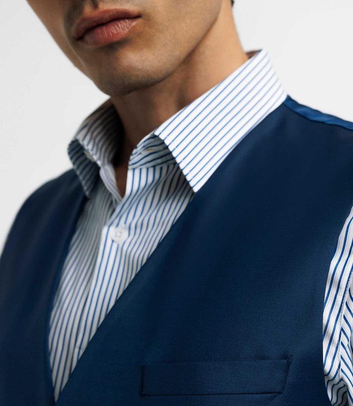 Izac Gilet De Costume Bleu