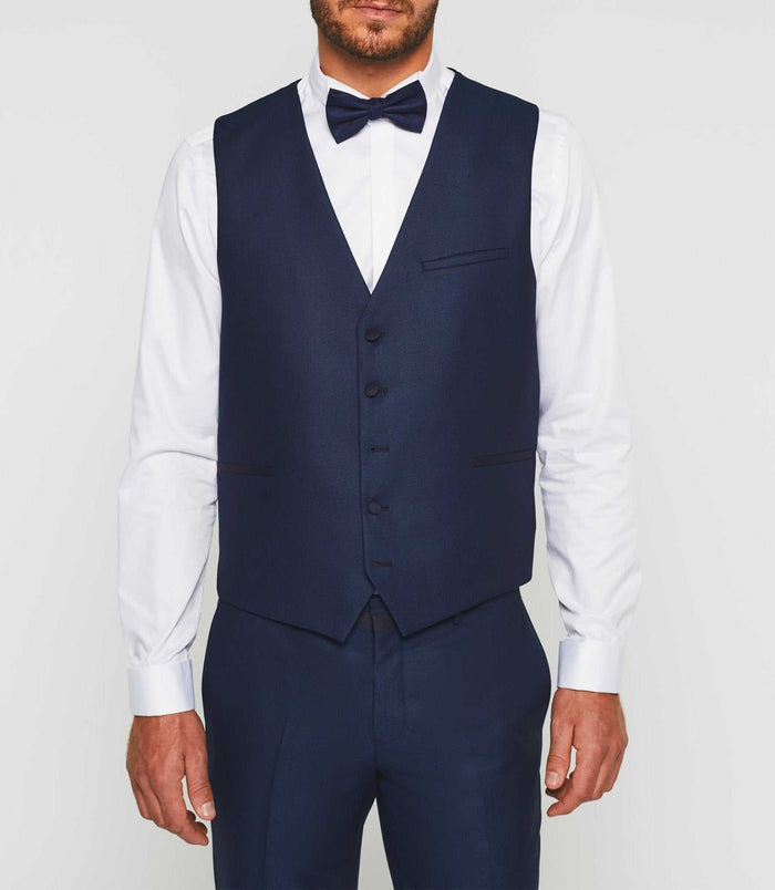 Izac Gilet De Costume Bleu "Jfabio"