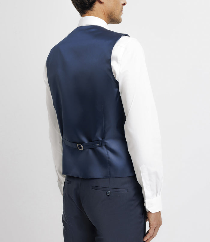 Izac Gilet De Costume Bleu Marine