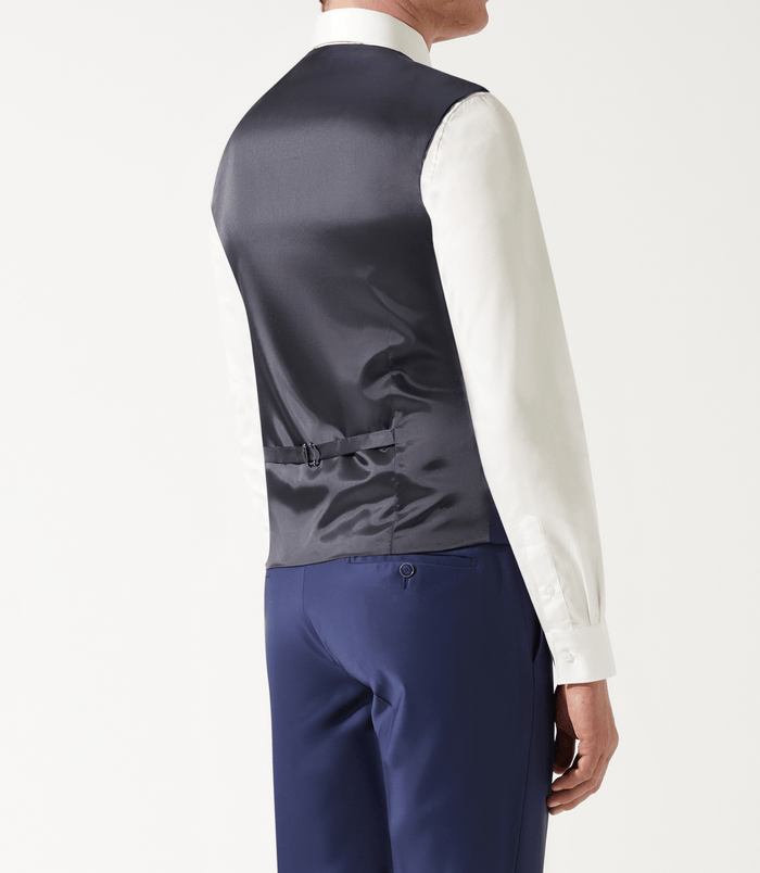 Izac Gilet De Costume Bleu Marine