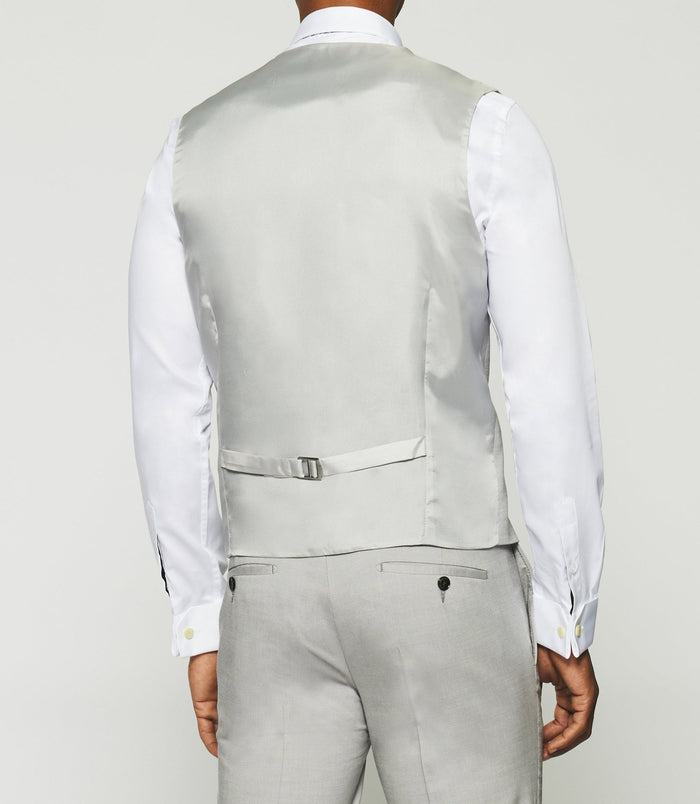 Izac Gilet De Costume En Laine Gris Clair JFAKI