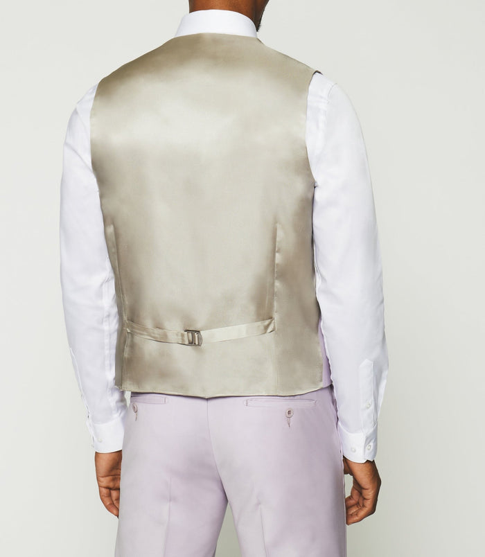 Izac Gilet De Costume En Laine Parme Clair JFAVORI