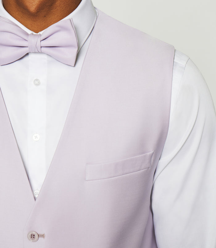 Izac Gilet De Costume En Laine Parme Clair JFAVORI