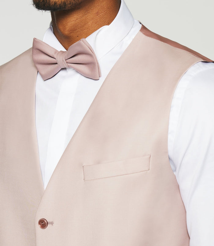 Izac Gilet De Costume En Laine Rose JFAVORI