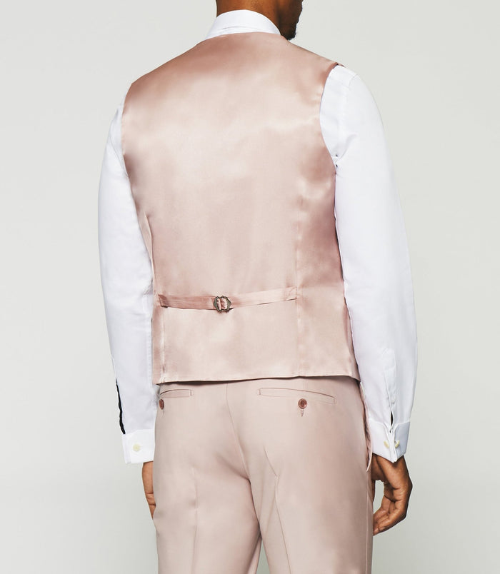 Izac Gilet De Costume En Laine Rose JFAVORI