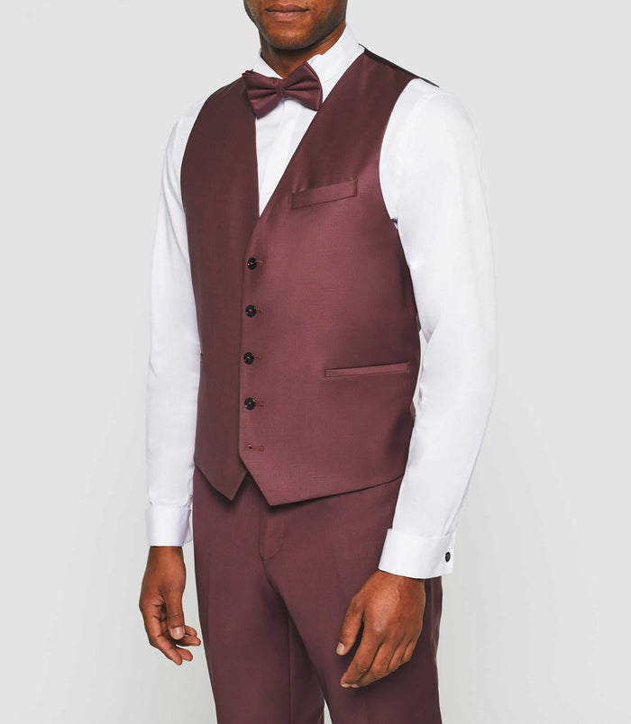Izac Gilet De Costume Framboise "Jfavori 2"