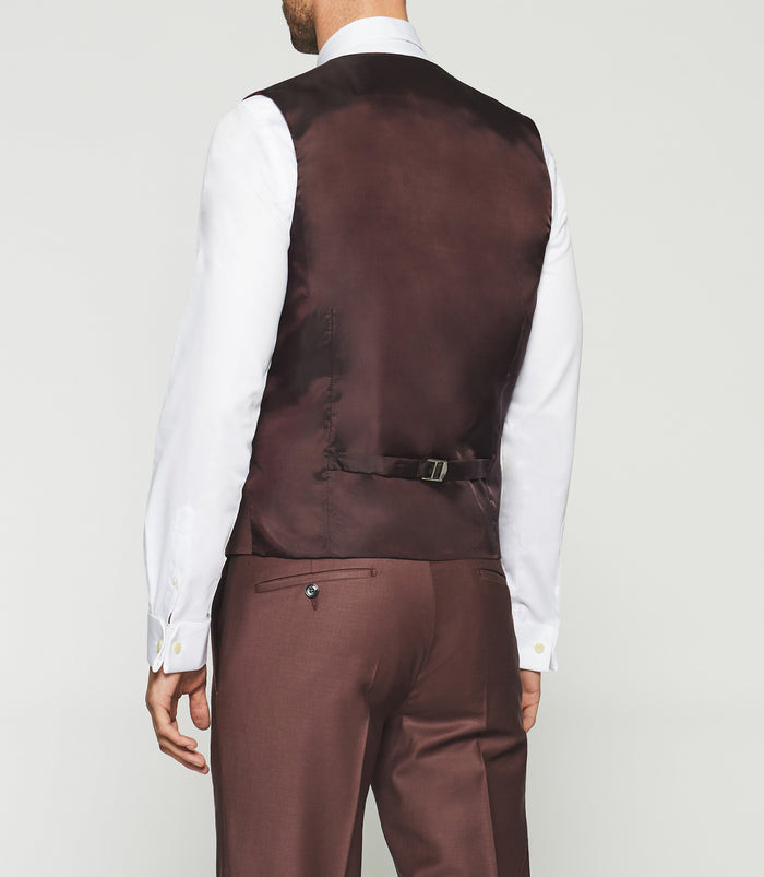 Izac Gilet De Costume Framboise JFAVORI