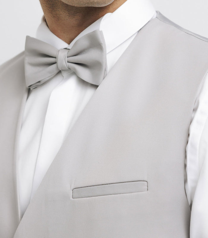 Izac Gilet De Costume Gris Clair