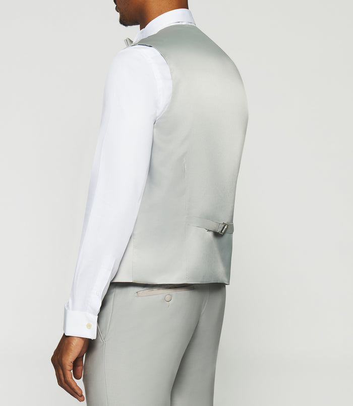 Izac Gilet De Costume Gris Clair JOLIE