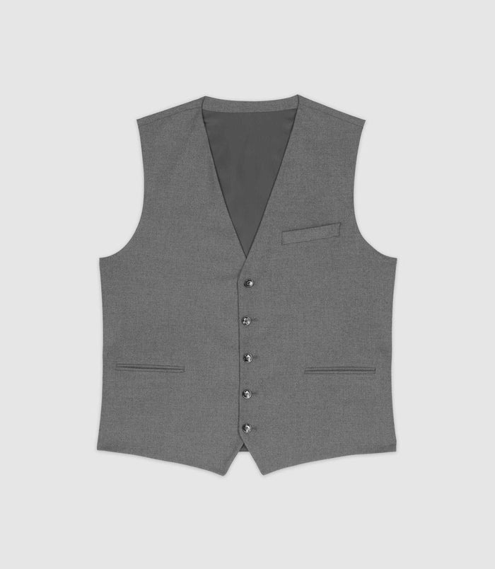 izac Gilet de costume gris moyen XSOYEUX