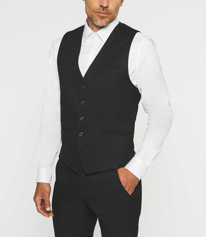 Izac Gilet De Costume Noir XSOYEUX