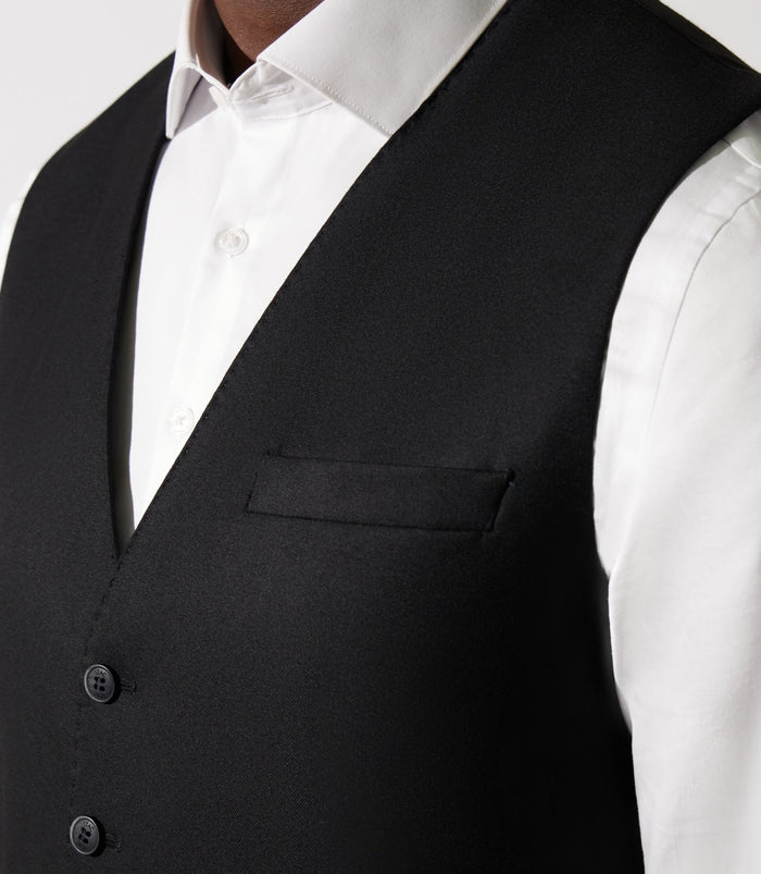 Izac Gilet De Costume Noir XSOYEUX