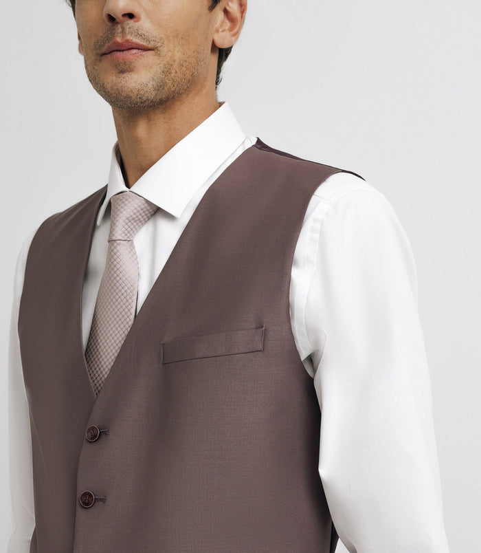 Izac Gilet De Costume Parme Foncé