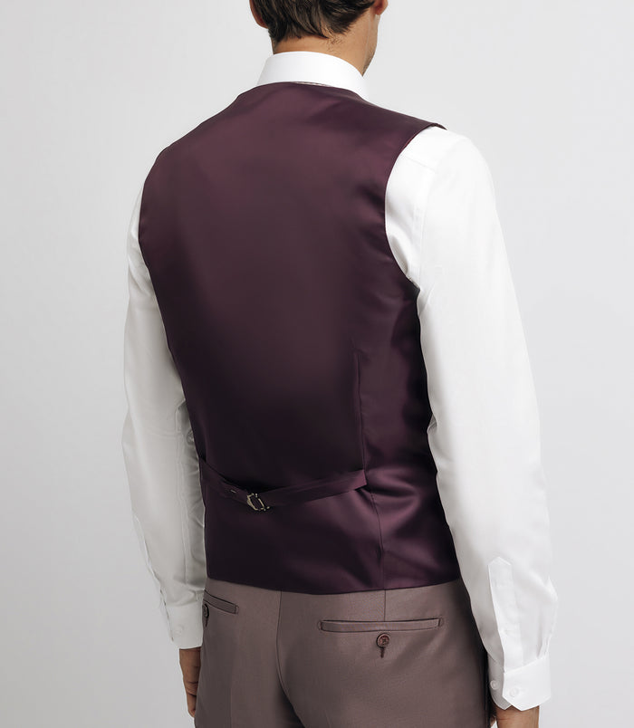 Izac Gilet De Costume Parme Foncé