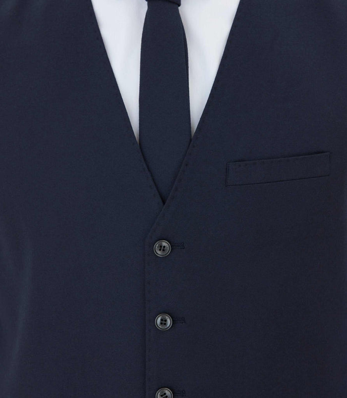 Izac Gilet En Flanelle Marine "Queloge"