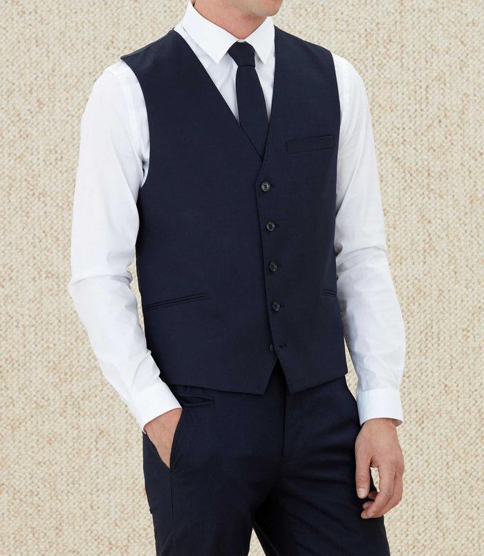 Izac Gilet En Flanelle Marine "Queloge"