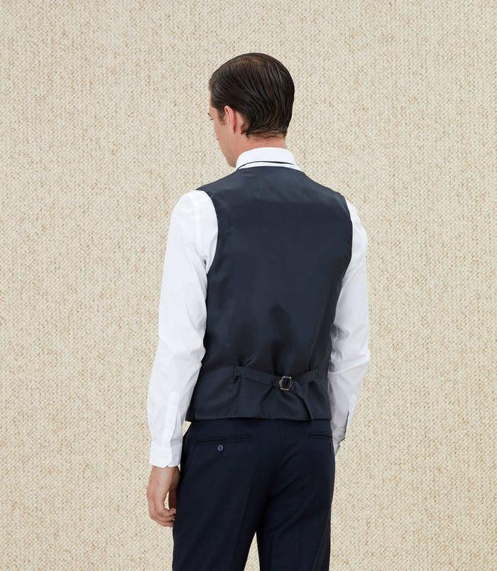 izac Gilet en flanelle marine "Queloge"