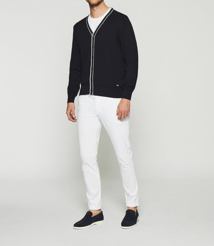 izac Gilet en maille marine DENNYS