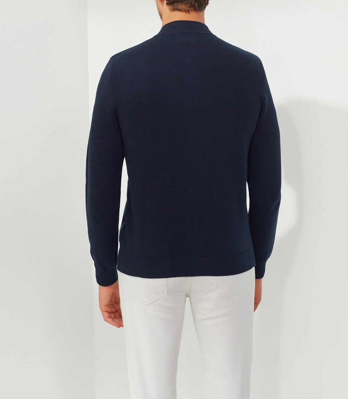Izac Gilet Full Zip Style Campus Marine "Forbert"