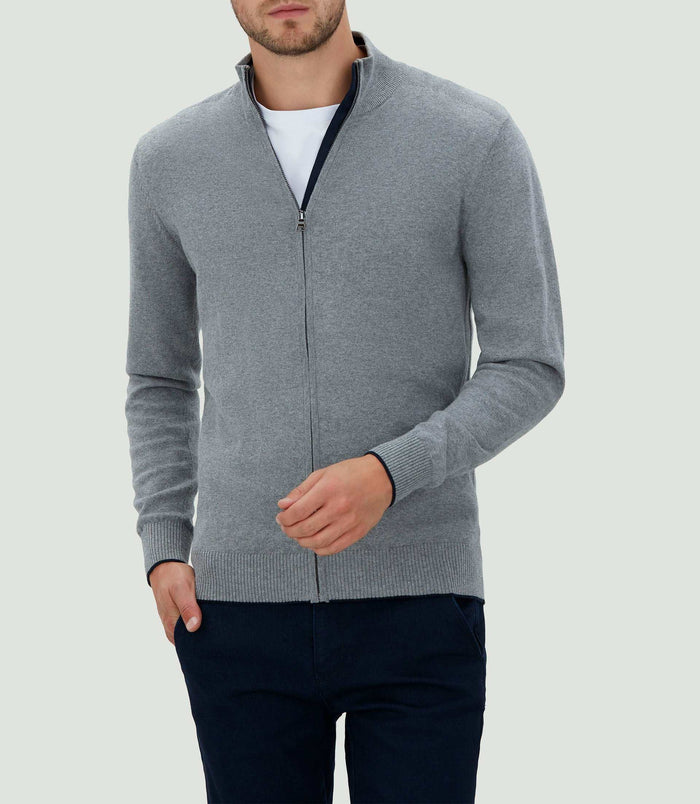 Izac Gilet Gris Chiné "Lael"