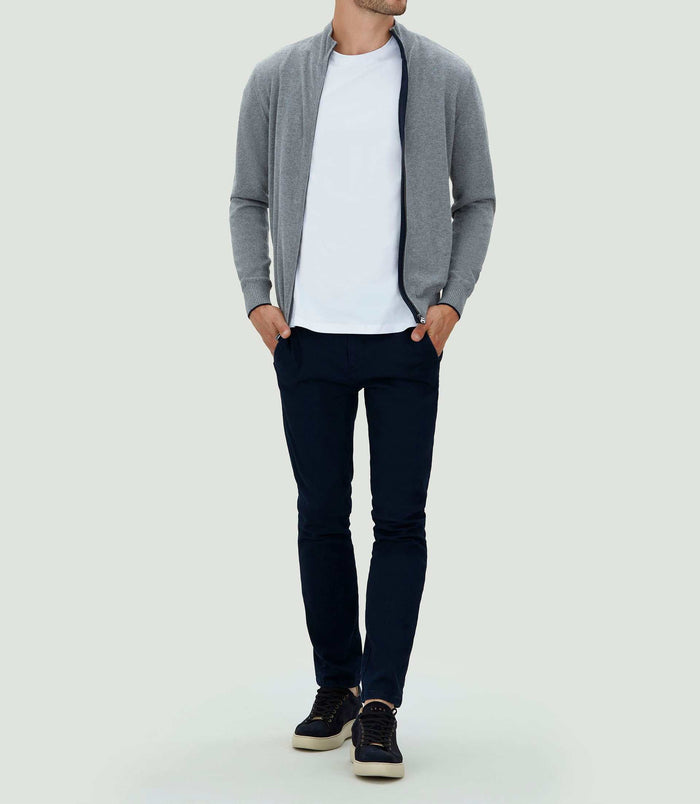 Izac Gilet Gris Chiné "Lael"