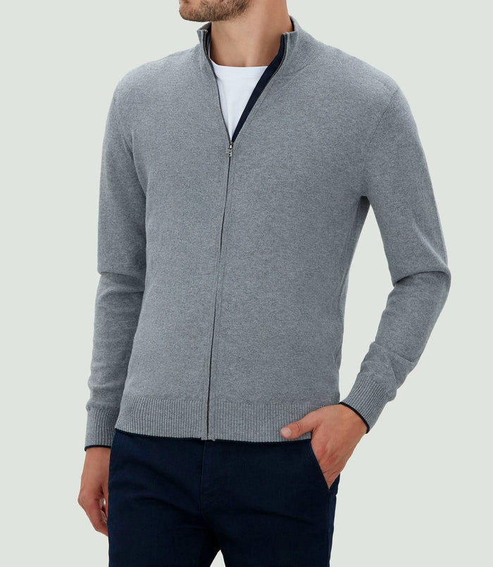 izac Gilet gris chiné "Lael"
