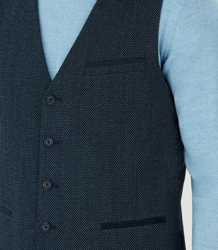 Izac Gilet Marine Empiècements Suède "Quincognito"