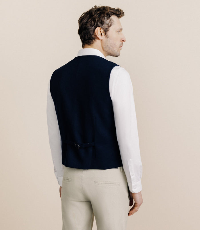 Izac Gilet Nid D'abeille Marine