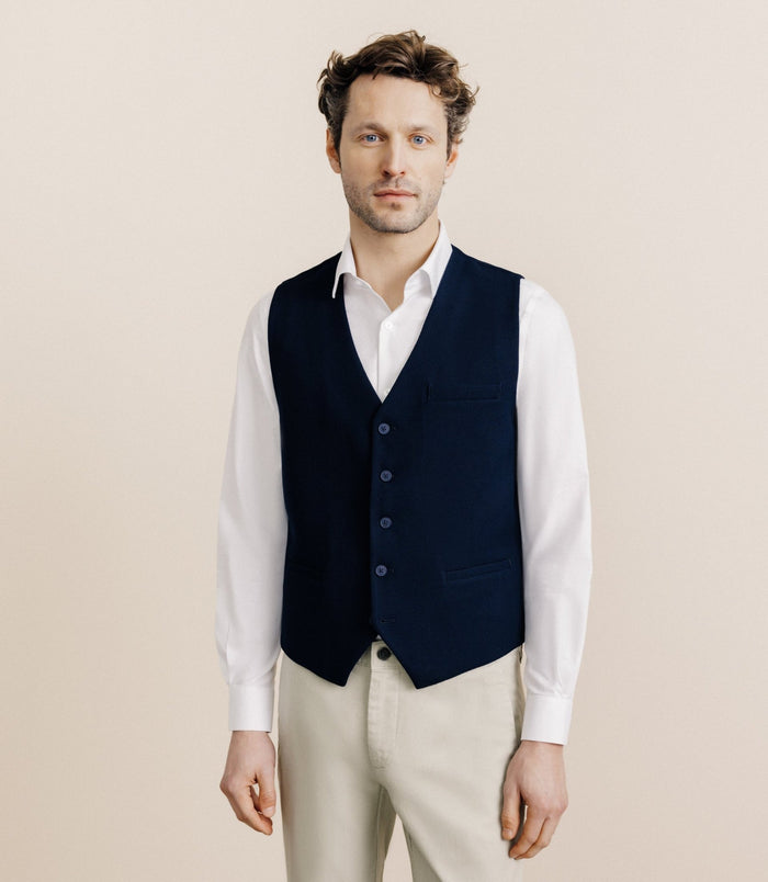 izac Gilet nid d'abeille marine