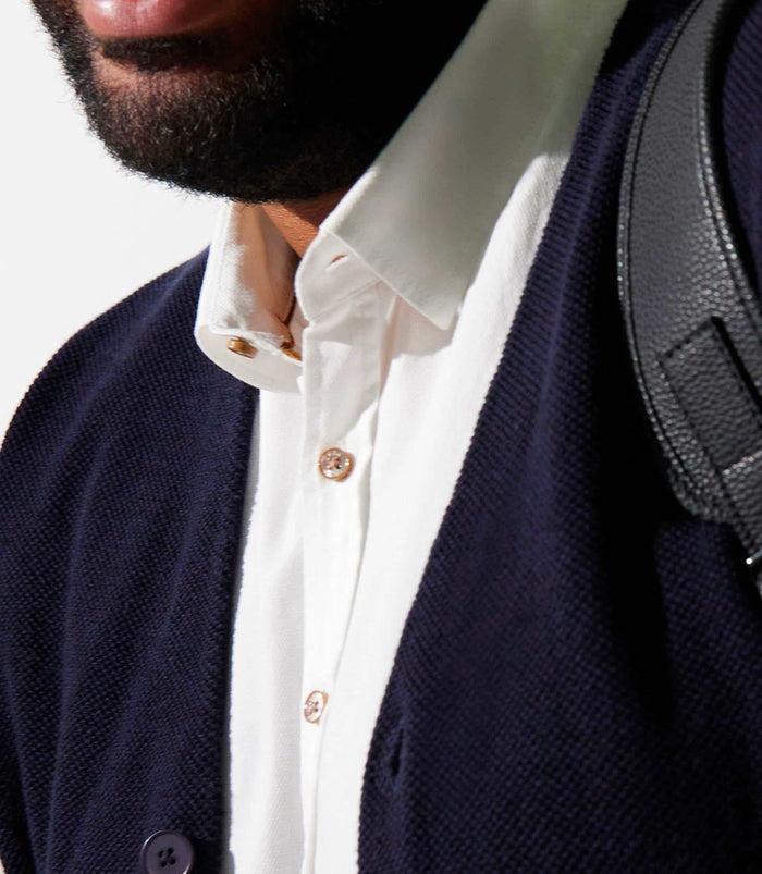 Izac Gilet Sans Manches En Maille Marine DIVINBT