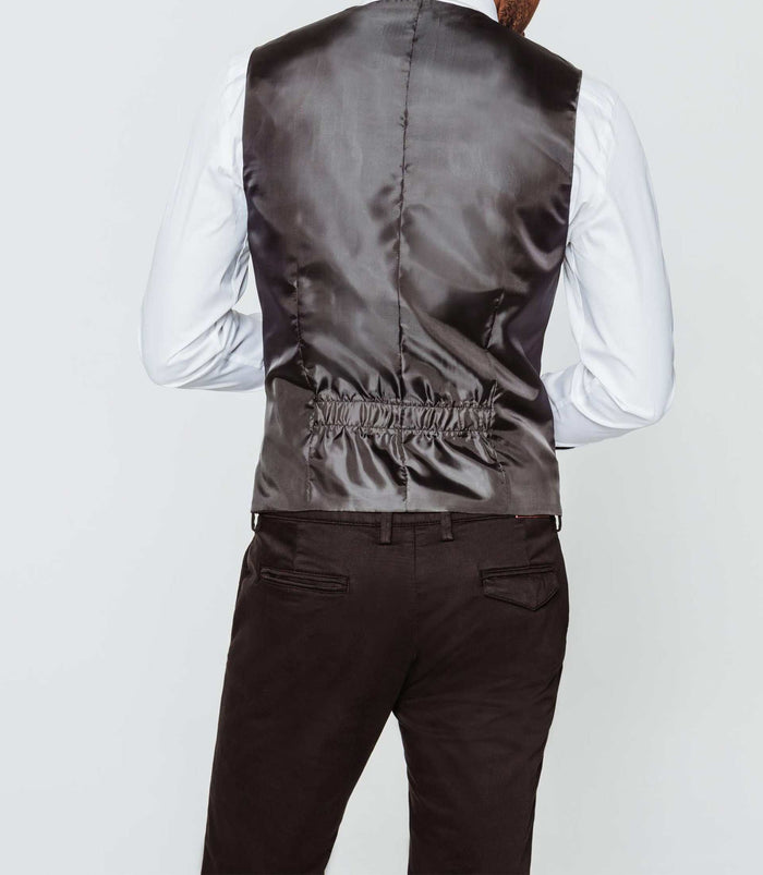 Izac Gilet Tweed Gris