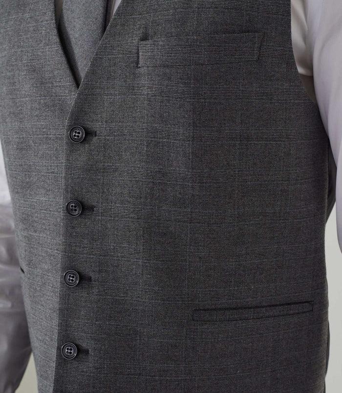 Izac Gilet Ville à Carreaux Gris "Quavantgarde"