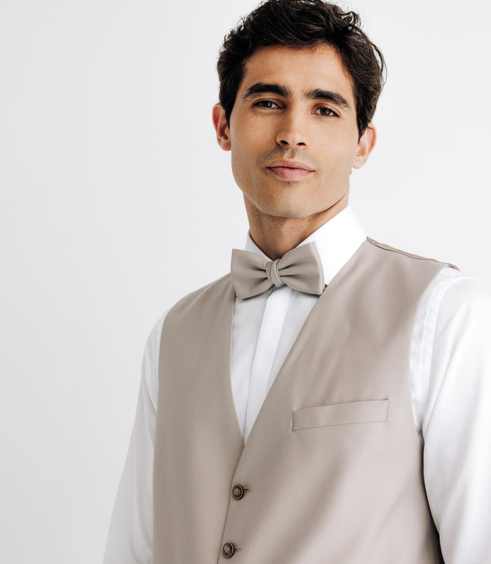 Izac Gilet Ville Aspect Brillant Beige